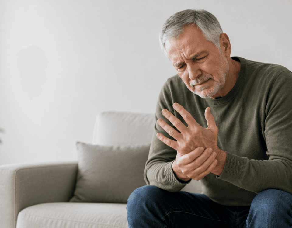 Man in pain with arthritis