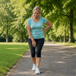 woman with hip and knee pain