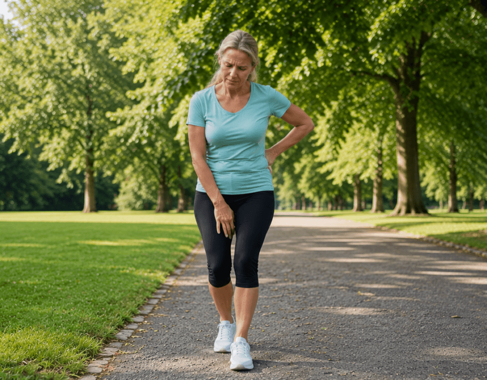 woman with hip and knee pain